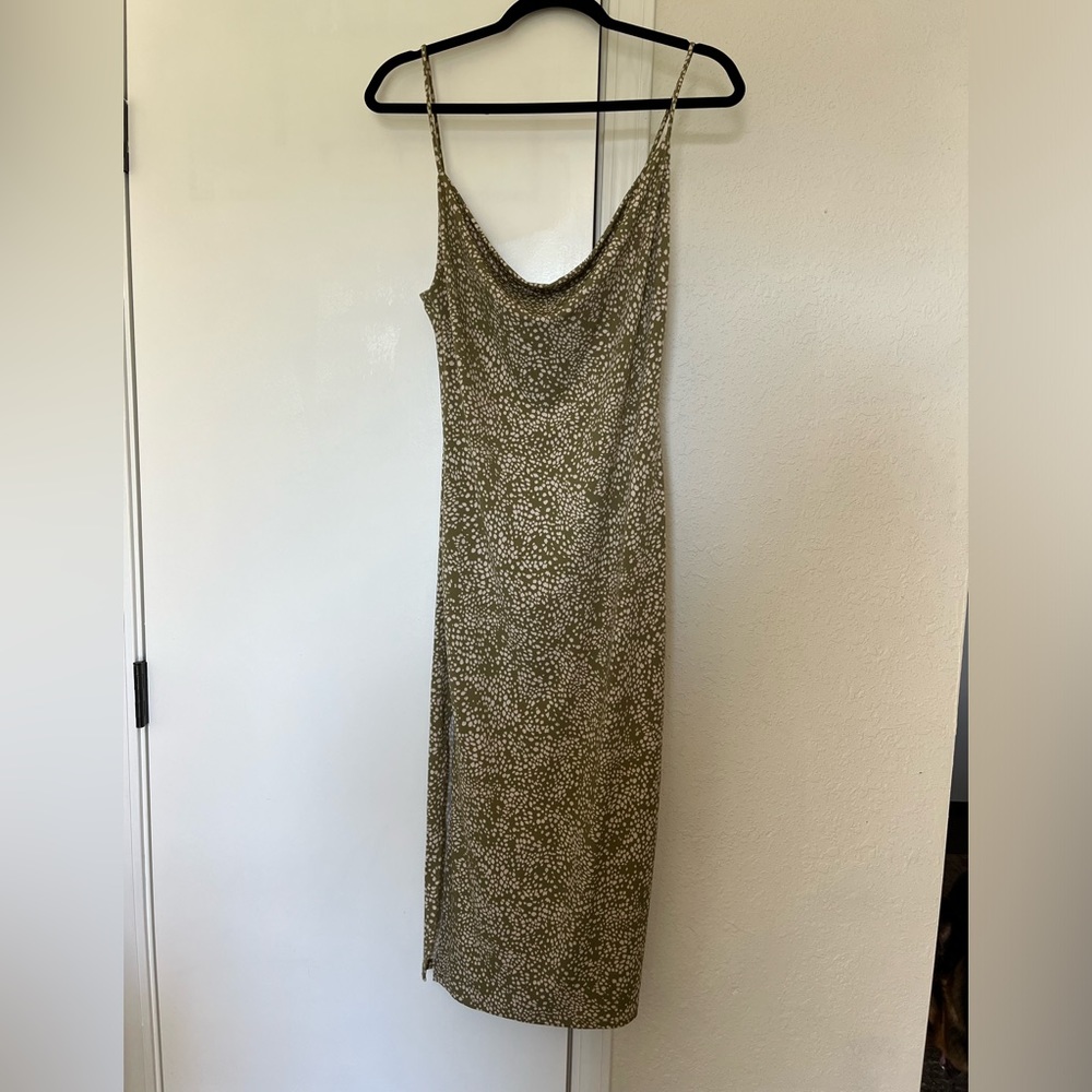 Cowl Neck Midi Dress